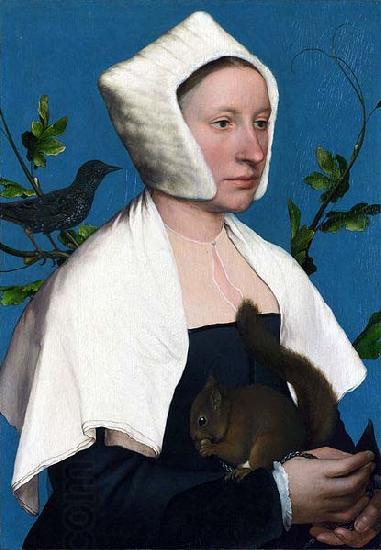 Hans holbein the younger Lady with a Squirrel China oil painting art